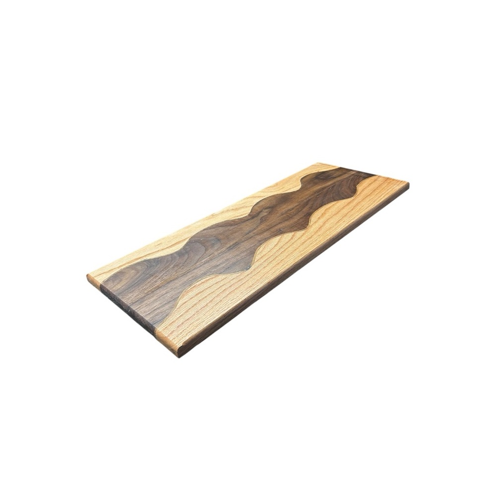 Handmade Wood Cutting Board with Wave Design